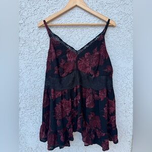 Torrid Babydoll Gauze With Lace Inset Cami. Size 2